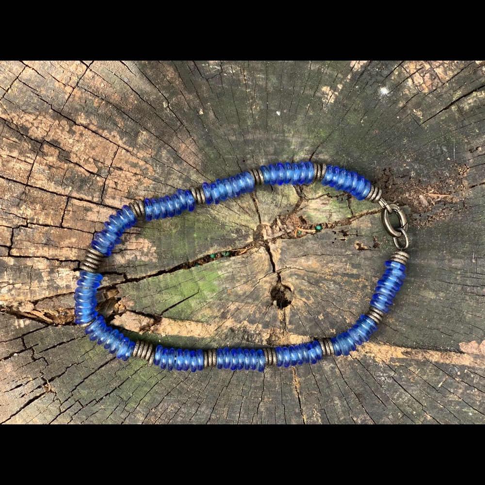 Recycle Glass bead necklaces